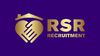 New Homes Recruitment Agency in Andover and Nationwide RSR Recruitment logo gold and purple